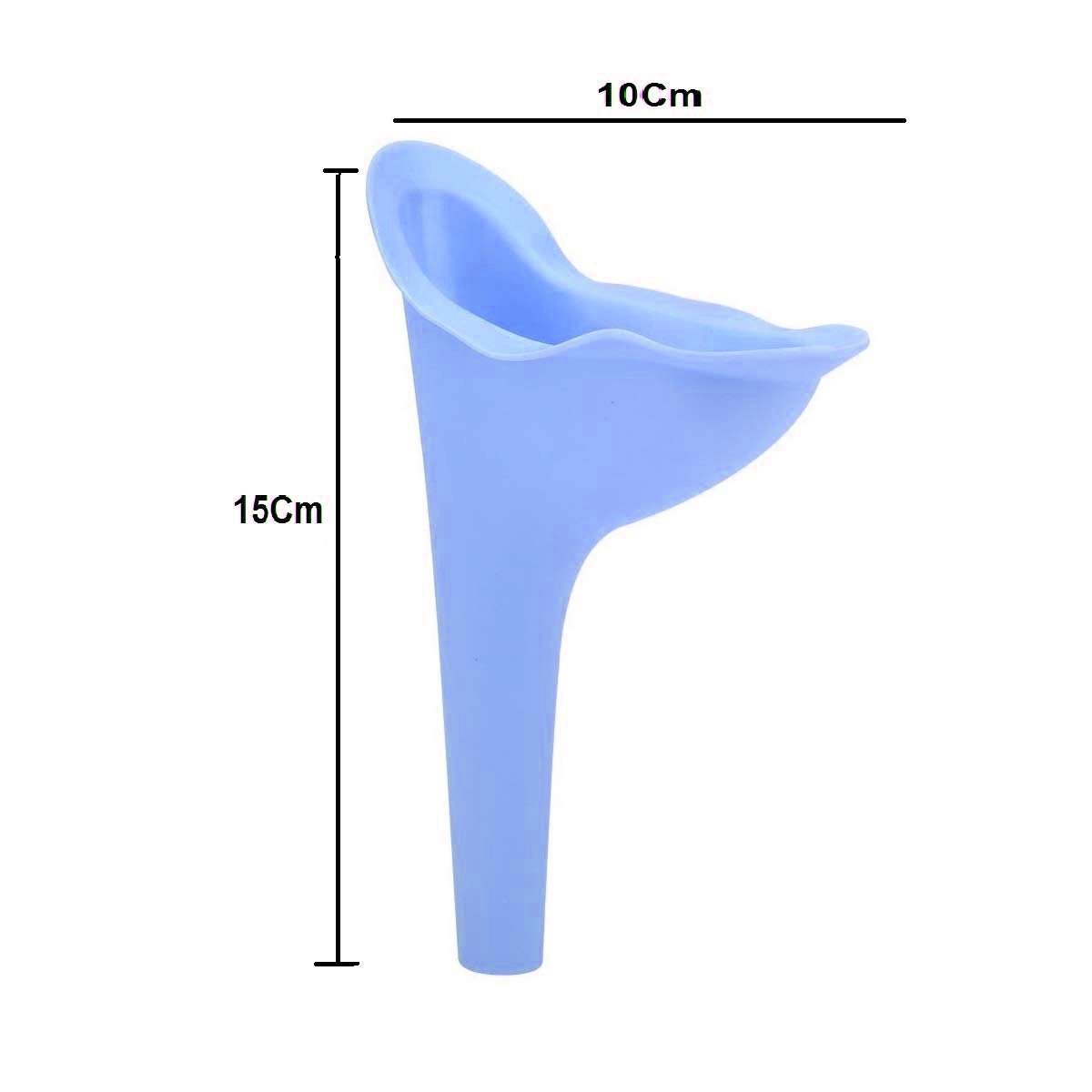 Female urinal funnel, reusable and easy to use