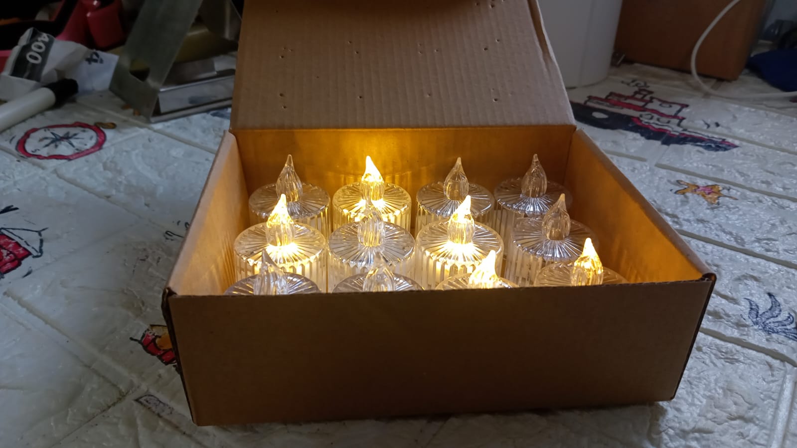 Decorative LED tea lights for Diwali and Christmas