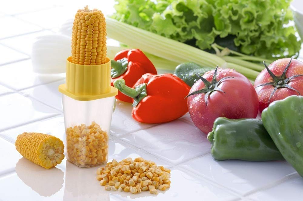 Corn remover with plastic bowl