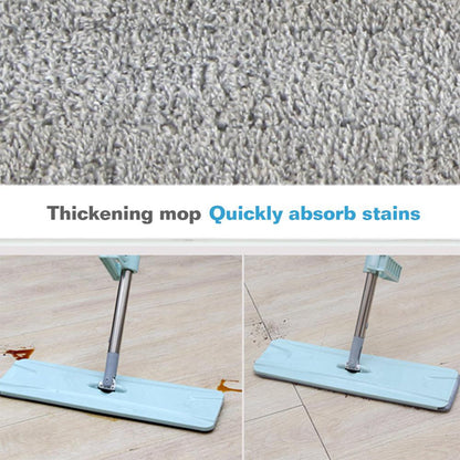 360° rotating microfiber flat mop for efficient floor cleaning