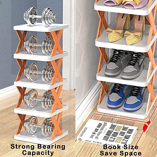 4 LAYER SHOES STAND, SHOE TOWER RACK SUIT FOR SMALL SPACES, CLOSET, SMALL ENTRYWAY, EASY ASSEMBLY AND STABLE IN STRUCTURE, CORNER STORAGE CABINET FOR SAVING SPACE