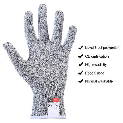 Durable cut-resistant gloves for work.