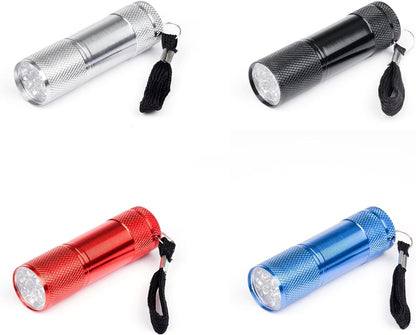 Portable Mini Torch, Super-Bright Mini 3 LED Bulb Pocket Torches - Small Keyring Torch Flashlight for Camping, Hiking, DIY, Travelling, Outdoors and More 3 Battery operated (Battery not included / 1 pc / Mix Color )