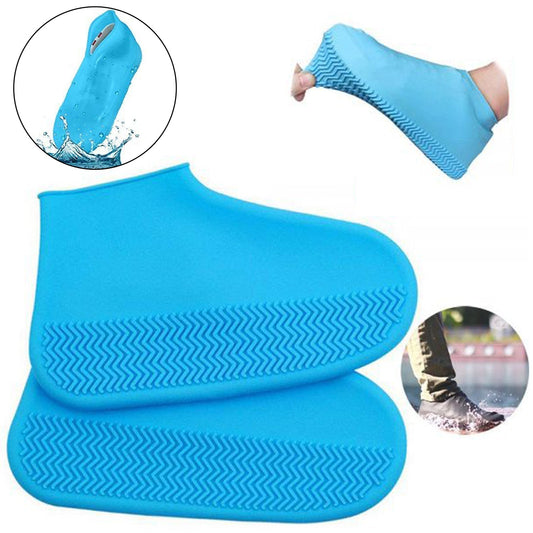 Reusable silicone boot covers with anti-slip design