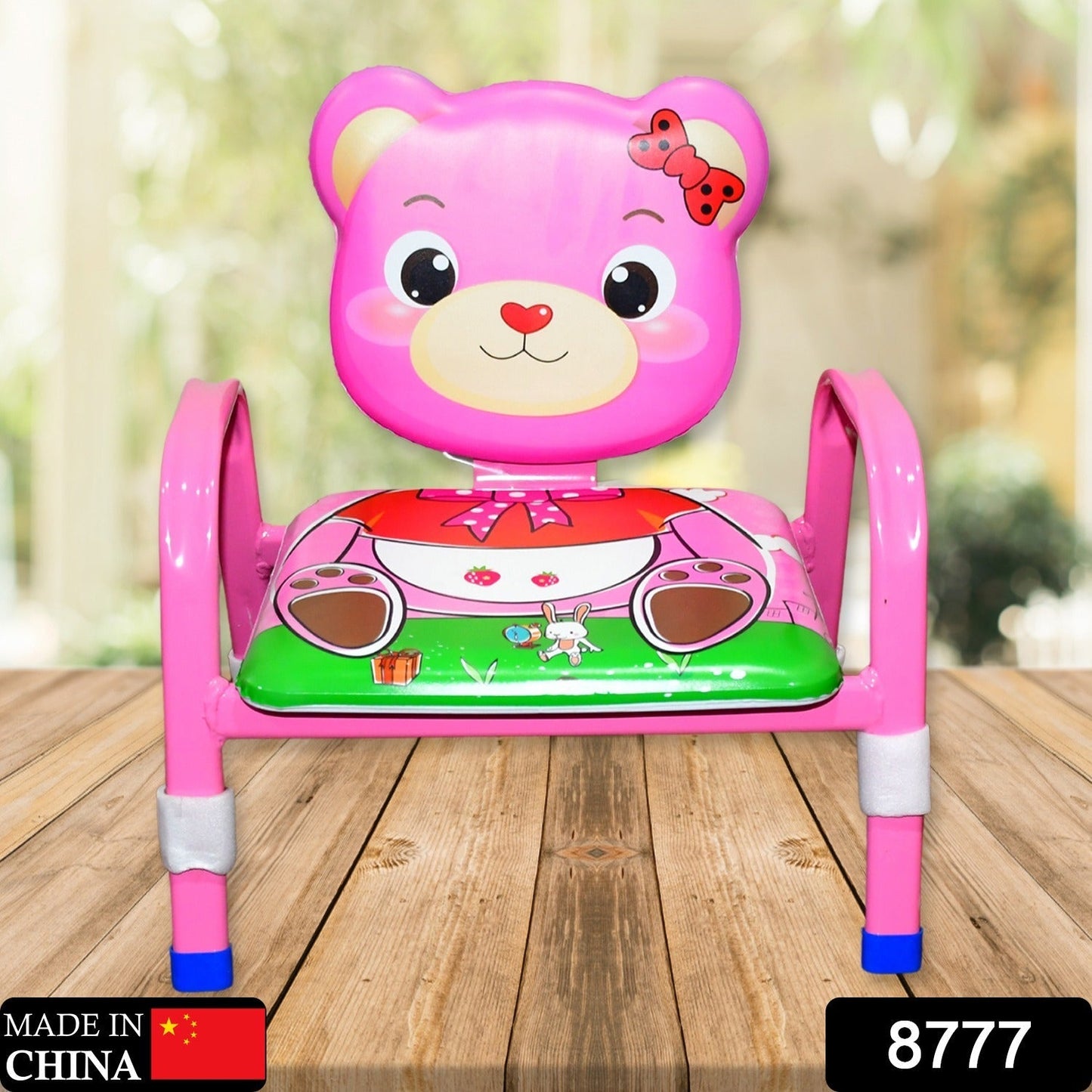 Cartoon Baby Chair Strong Steel Cushion & Comfortable Baby Chair High Quality Chair (1 Pc)