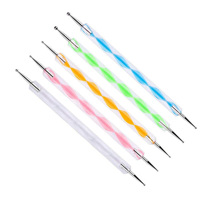 Nail Art Point Pen and Set Used by Women's for Their Fashion Purposes (Pack of 5Pcs)