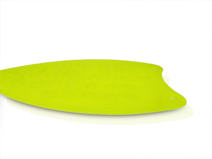 Iron mat made of heat-resistant silicon for use with hot tools.