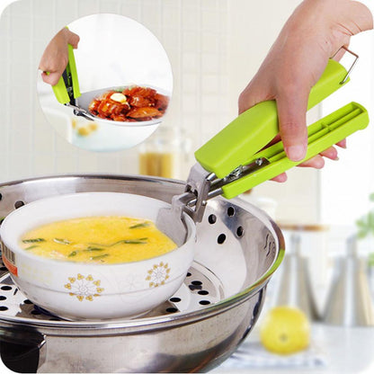 Anti-scald plate holder, kitchen clamp clip handle.