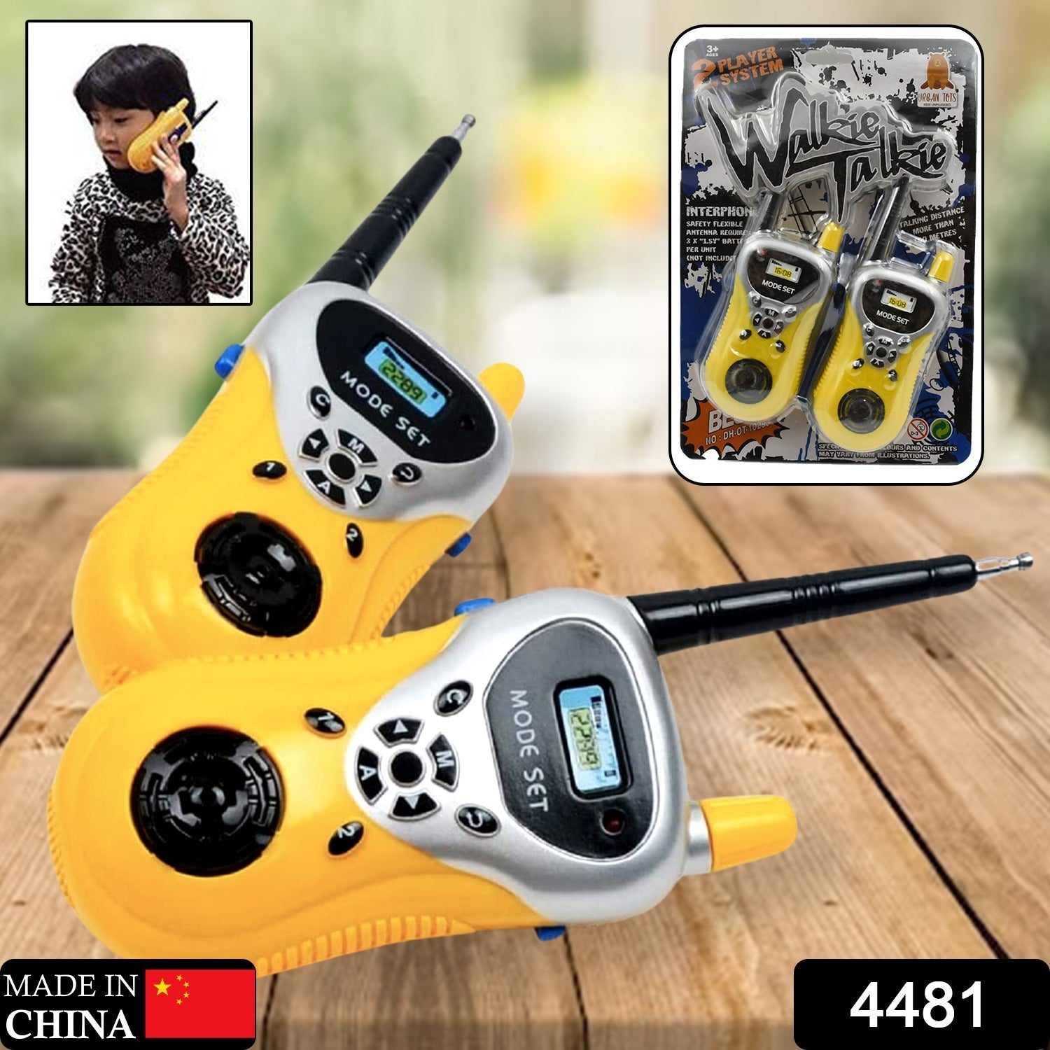 Kids 2 way radio toy set