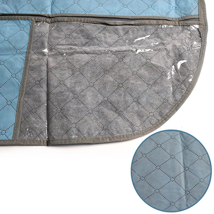 Non-woven suit cover with fold-over design