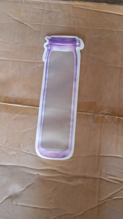 Bottles Shape Ziplock Bags